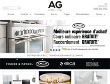 Tablet Screenshot of aginternational.ca